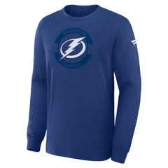 NHL Tampa Bay Lightning Fanatics Authentic Pro Property Of Practice Long Sleeve T-Shirt - Blue