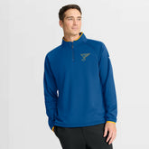 NHL St. Louis Blues Fanatics Authentic Pro Rink Raglan Quarter-Zip Pullover - Blue