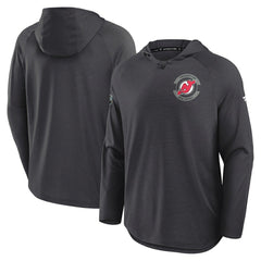 NHL New Jersey Devils Fanatics Authentic Pro Rink Hoodie - Charcoal