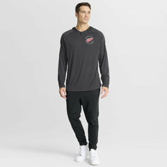 NHL Detroit Red Wings Fanatics Authentic Pro Rink Hoodie - Charcoal