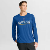 NHL Buffalo Sabres Fanatics Authentic Pro Rink Tech Long Sleeve T-Shirt - Royal