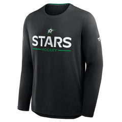 NHL Dallas Stars Fanatics Authentic Pro Rink Tech Long Sleeve T-Shirt - Black