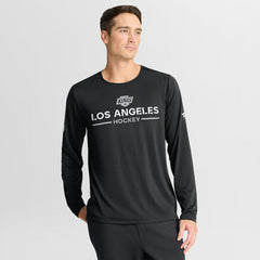 NHL Los Angeles Kings Fanatics Authentic Pro Rink Tech Long Sleeve T-Shirt - Black