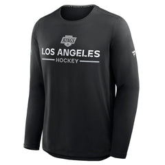 NHL Los Angeles Kings Fanatics Authentic Pro Rink Tech Long Sleeve T-Shirt - Black