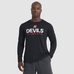 NHL New Jersey Devils Fanatics Authentic Pro Rink Tech Long Sleeve T-Shirt - Black