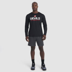NHL New Jersey Devils Fanatics Authentic Pro Rink Tech Long Sleeve T-Shirt - Black