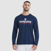 NHL New York Rangers Fanatics Authentic Pro Rink Tech Long Sleeve T-Shirt - Navy