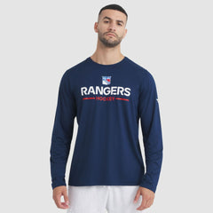 NHL New York Rangers Fanatics Authentic Pro Rink Tech Long Sleeve T-Shirt - Navy