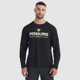 NHL Pittsburgh Penguins Fanatics Authentic Pro Rink Tech Long Sleeve T-Shirt - Black