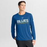 NHL St. Louis Blues Fanatics Authentic Pro Rink Tech Long Sleeve T-Shirt - Blue