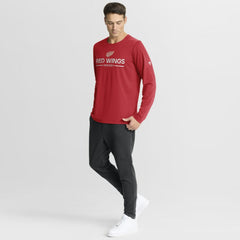 NHL Detroit Red Wings Fanatics Authentic Pro Centennial Rink Tech Long Sleeve T-Shirt - Red