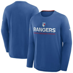 NHL New York Rangers Fanatics Authentic Pro Rink Centennial Tech Long Sleeve T-Shirt - Blue