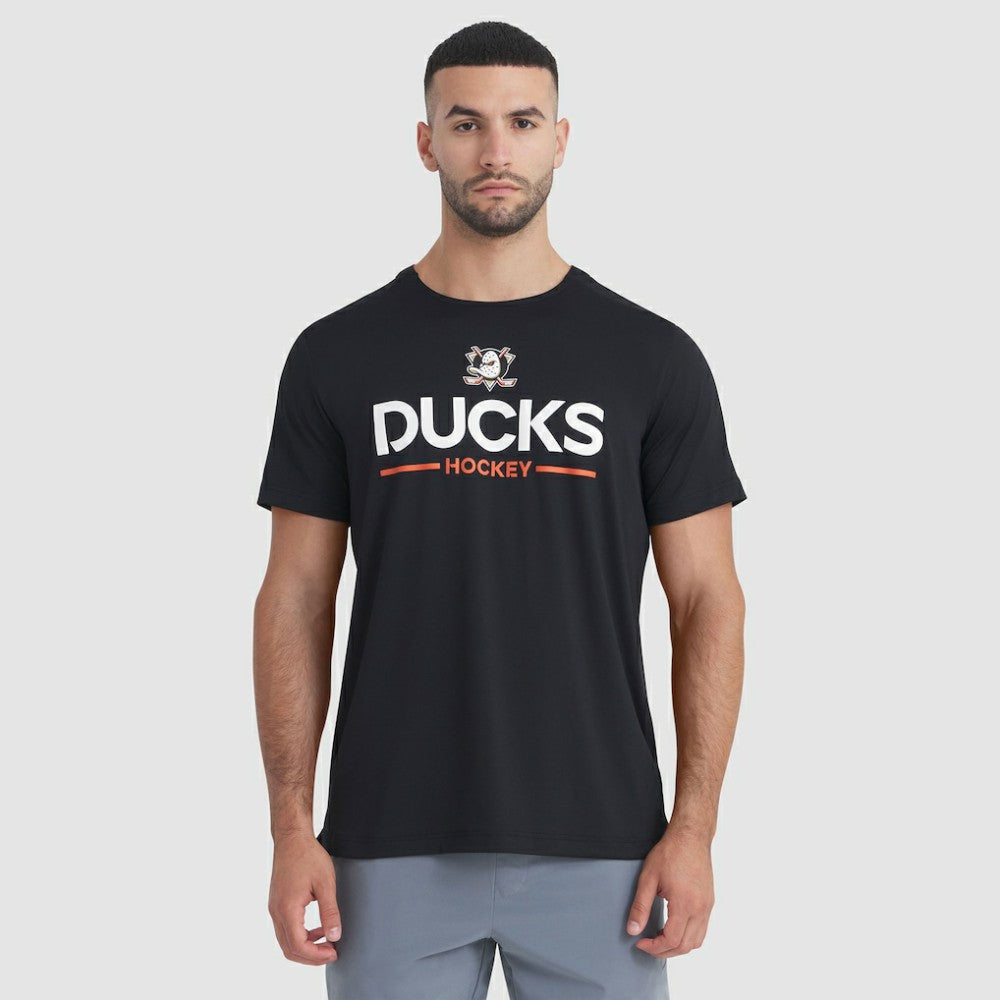 NHL Anaheim Ducks Fanatics Authentic Pro Rink Tech T-Shirt - Black