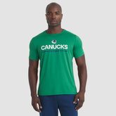 NHL Vancouver Canucks Fanatics Authentic Pro Rink Tech T-Shirt - Green