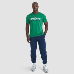 NHL Vancouver Canucks Fanatics Authentic Pro Rink Tech T-Shirt - Green