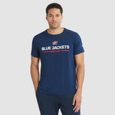NHL Columbus Blue Jackets Fanatics Authentic Pro Rink Tech T-Shirt - Navy