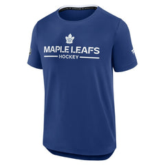 NHL Toronto Maple Leafs Fanatics Authentic Pro Rink Tech T-Shirt - Blue