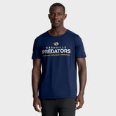 NHL Nashville Predators Fanatics Authentic Pro Rink Tech T-Shirt - Navy