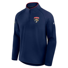 NHL Florida Panthers Fanatics Authentic Pro Rink Training Quarter-Zip Pullover - Navy
