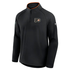 NHL Philadelphia Flyers Fanatics Authentic Pro Rink Training Quarter-Zip Pullover - Black