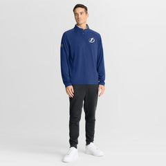 NHL Tampa Bay Lightning Fanatics Authentic Pro Rink Training Quarter-Zip Pullover - Blue