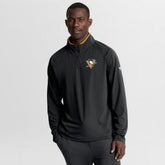 NHL Pittsburgh Penguins Fanatics Authentic Pro Rink Training Quarter-Zip Pullover - Black