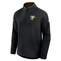 NHL Pittsburgh Penguins Fanatics Authentic Pro Rink Training Quarter-Zip Pullover - Black