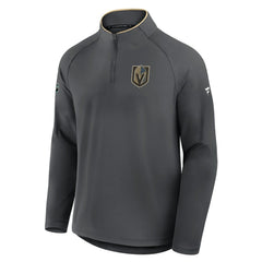 NHL Vegas Golden Knights Fanatics Authentic Pro Rink Training Quarter-Zip Pullover - Gray
