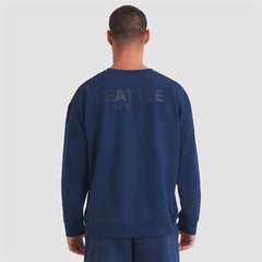 NHL Seattle Kraken Fanatics Authentic Pro Road Tri-Blend Sweatshirt - Deep Sea Blue