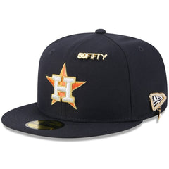 Houston Astros New Era 2025 59FIFTY Day 59FIFTY Fitted Hat with Pins - Navy Hats