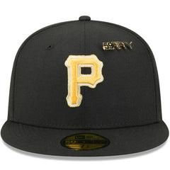 Pittsburgh Pirates New Era 2025 59FIFTY Day 59FIFTY Fitted Hat with Pins - Black Hats