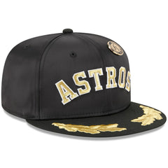 Houston Astros New Era 2025 59FIFTY Day Gold Leaf 59FIFTY Fitted Hat - Black Hats