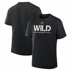 NHL Minnesota Wild Fanatics Authentic Pro Primary T-Shirt - Black