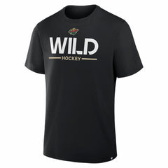 NHL Minnesota Wild Fanatics Authentic Pro Primary T-Shirt - Black