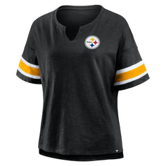 Pittsburgh Steelers Women's Redzone Curl Route T-Shirt Black