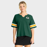 Green Bay Packers Women's Redzone Curl Route T-Shirt Green