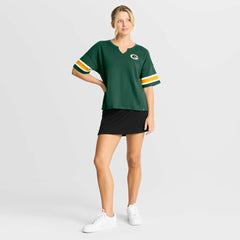 Green Bay Packers Women's Redzone Curl Route T-Shirt Green