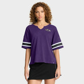 Baltimore Ravens Women's Redzone Curl Route T-Shirt Purple