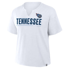 Tennessee Titans Women's Redzone Slub Boxy T-Shirt White