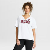 Arizona Cardinals Women's Redzone Slub Boxy T-Shirt White