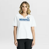 Indianapolis Colts Women's Redzone Slub Boxy T-Shirt White