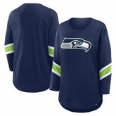 Seattle Seahawks Women's Redzone 3/4-Sleeve T-Shirt College Navy