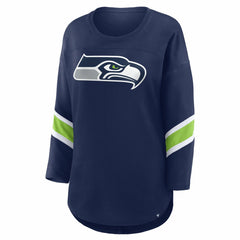 Seattle Seahawks Women's Redzone 3/4-Sleeve T-Shirt College Navy