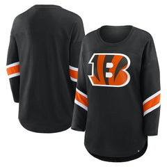Cincinnati Bengals Women's Redzone 3/4-Sleeve T-Shirt Black