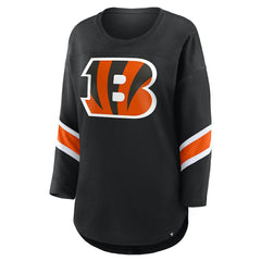 Cincinnati Bengals Women's Redzone 3/4-Sleeve T-Shirt Black