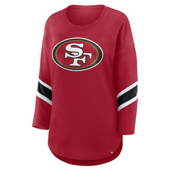 San Francisco 49ers Women's Redzone 3/4-Sleeve T-Shirt Scarlet