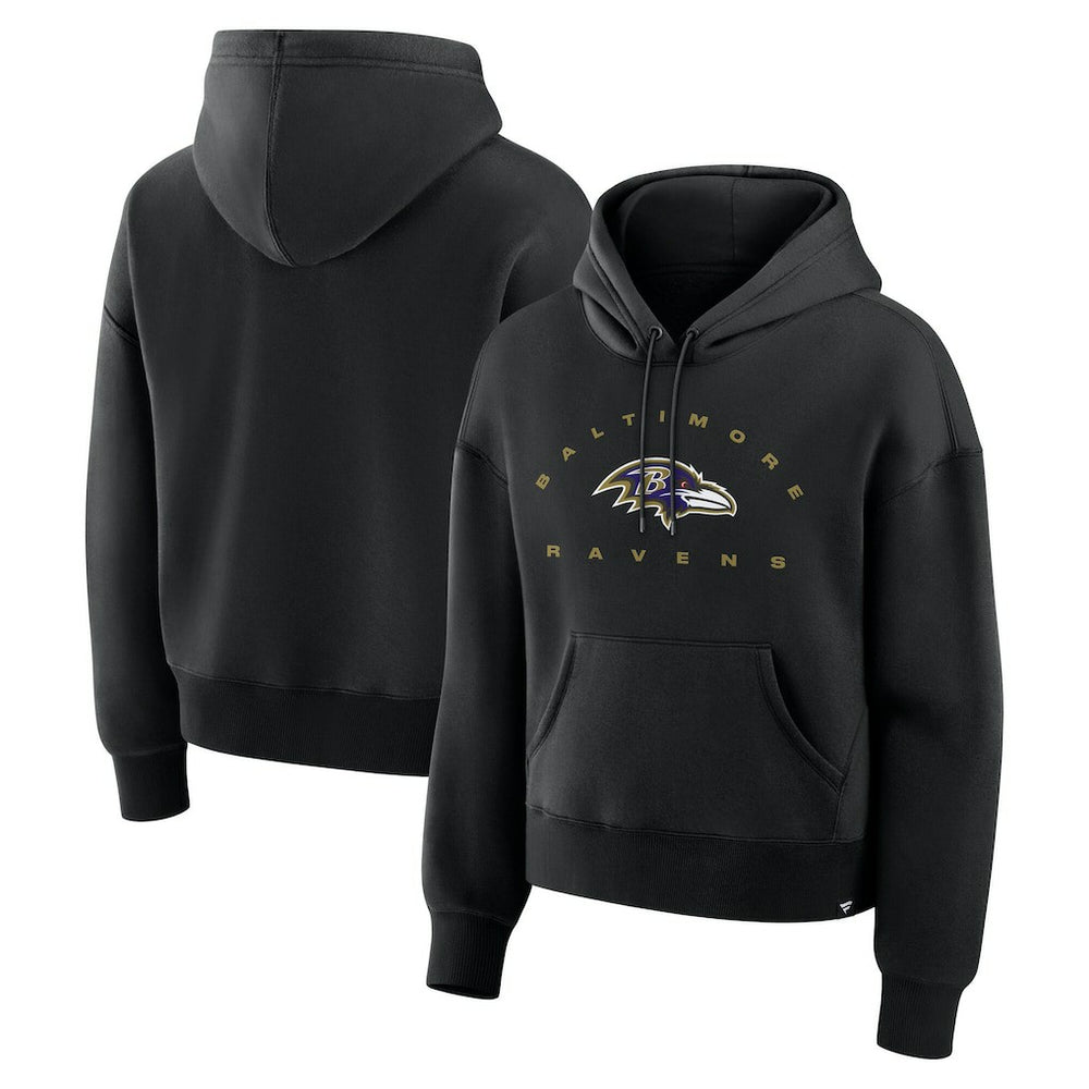 Baltimore Ravens Women's Eligible Receiver Legacy Pullover Hoodie Black