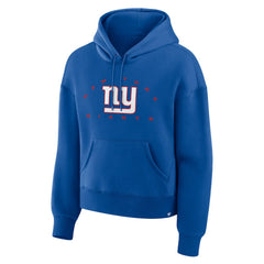 New York Giants Women's Eligible Receiver Legacy Pullover Hoodie Royal