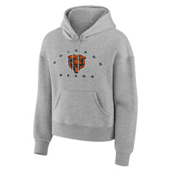 Chicago Bears Women's Eligible Receiver Legacy Pullover Hoodie Heather Gray