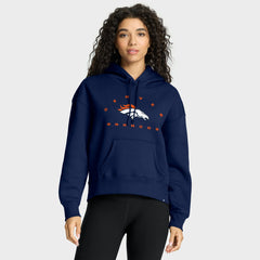 Denver Broncos Women's Eligible Receiver Legacy Pullover Hoodie Navy